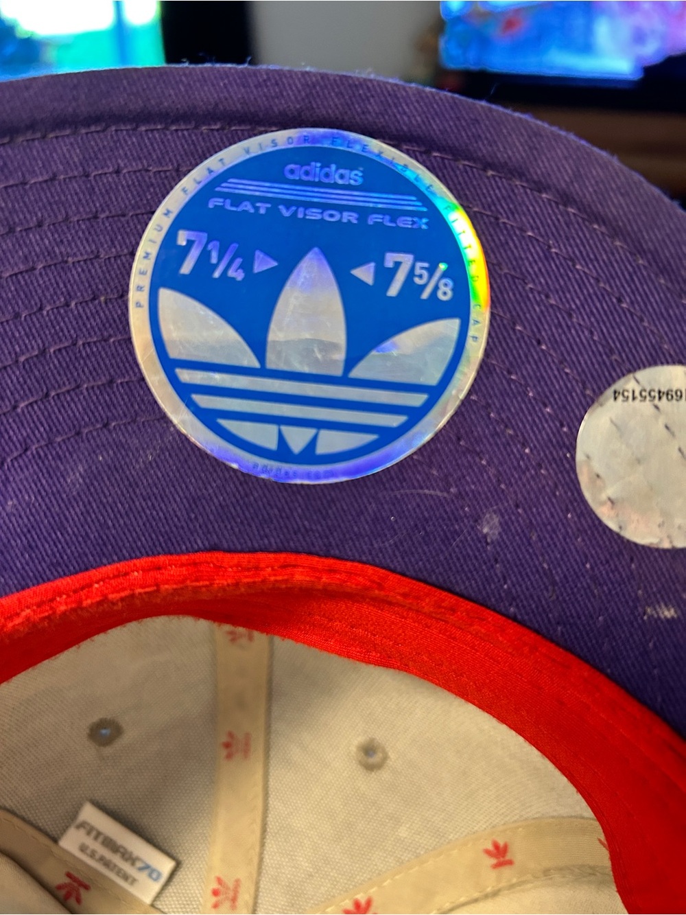 adidas Purple and Red Snapback Hat - Picture 5 of 11